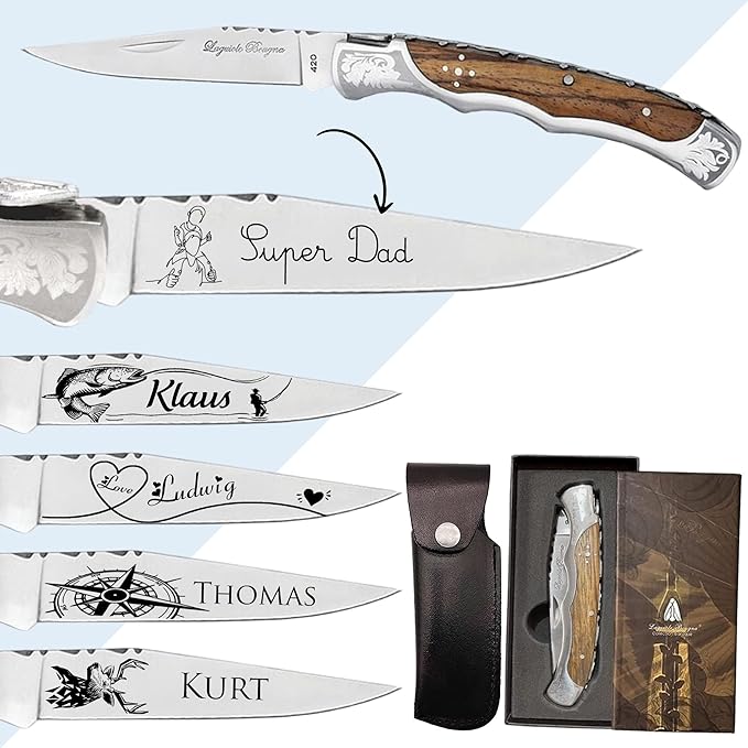 Personalisiertes Messer mit gravur